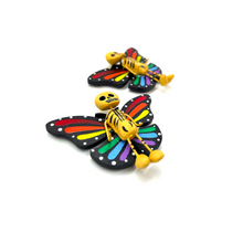 Load image into Gallery viewer, Handmade Mariposa Butterfly Magnets (2 Pack) - Rainbow Art & Decor Mexico