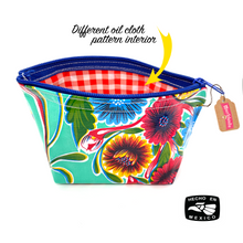 Load image into Gallery viewer, Handmade Mexican Oil Cloth - Medium Pouch Totes & Purses Muertolandia.com