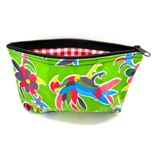 Load image into Gallery viewer, Handmade Mexican Oil Cloth - Large Pouch Totes & Purses Muertolandia.com Green Bird