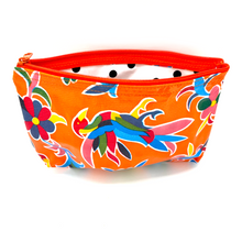 Load image into Gallery viewer, Handmade Mexican Oil Cloth - Large Pouch Totes & Purses Muertolandia.com Orange Bird