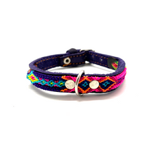Load image into Gallery viewer, Mexican Handmade Dog Collar Pets Muertolandia.com Extra Small Purple