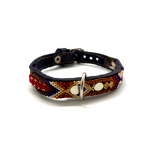Load image into Gallery viewer, Mexican Handmade Dog Collar Pets Muertolandia.com Extra Small Black