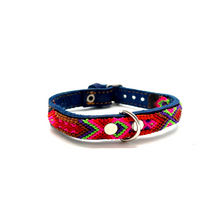 Load image into Gallery viewer, Mexican Handmade Dog Collar Pets Muertolandia.com Extra Small Doyer Blue