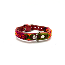 Load image into Gallery viewer, Mexican Handmade Dog Collar Pets Muertolandia.com Extra Small Red