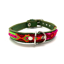 Load image into Gallery viewer, Mexican Handmade Dog Collar Pets Muertolandia.com Small Green