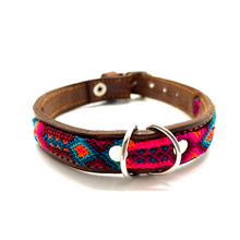 Load image into Gallery viewer, Mexican Handmade Dog Collar Pets Muertolandia.com Small Brown