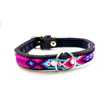 Load image into Gallery viewer, Mexican Handmade Dog Collar Pets Muertolandia.com Small Black