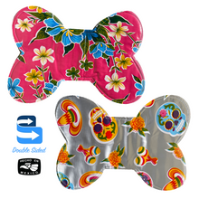 Load image into Gallery viewer, Handmade Mexican Oil Cloth - Dog Food Mat Pets Muertolandia.com Pink/Silver