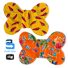 Load image into Gallery viewer, Handmade Mexican Oil Cloth - Dog Food Mat Pets Muertolandia.com Yellow/Orange