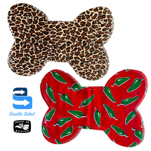 Load image into Gallery viewer, Handmade Mexican Oil Cloth - Dog Food Mat Pets Muertolandia.com Leopard/Red