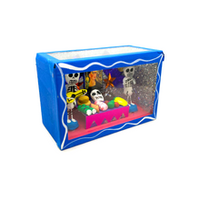Load image into Gallery viewer, Handmade Window Shadow Box Nicho - Calaca / Skeleton Ofrenda Shadow Boxes Mexico CC