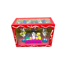 Load image into Gallery viewer, Handmade Window Shadow Box Nicho - Calaca / Skeleton Ofrenda Shadow Boxes Mexico CC