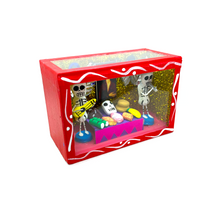 Load image into Gallery viewer, Handmade Window Shadow Box Nicho - Calaca / Skeleton Ofrenda Shadow Boxes Mexico CC
