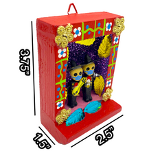 Load image into Gallery viewer, Handmade Shadow Box Nicho - Mariachi Cubrebocas Shadow Boxes Mexico CC