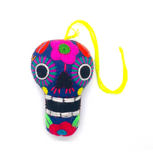 Load image into Gallery viewer, Handmade Plush - Skull Calaverita Plush Mexico Blue
