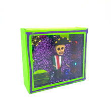 Load image into Gallery viewer, Handmade Square Shadow Box Nicho - Mariachi Magnet Shadow Boxes Mexico