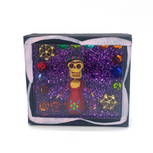 Load image into Gallery viewer, Handmade Square Shadow Box Niche - Frida Magnet Shadow Boxes Mexico Black