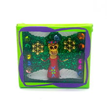 Load image into Gallery viewer, Handmade Square Shadow Box Niche - Frida Magnet Shadow Boxes Mexico Green