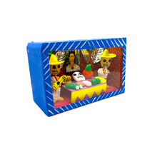 Load image into Gallery viewer, Handmade Window Shadow Box Nicho - Jarochos Ofrenda Shadow Boxes Mexico CC