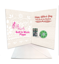 Load image into Gallery viewer, Musical Greeting Card - Happy Mother's Day - Feliz Dia de Las Madres - "Cielito Lindo" Greeting Cards Muertolandia.com