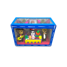 Load image into Gallery viewer, Handmade Window Shadow Box Nicho - Mariachi Ofrenda Shadow Boxes Mexico CC
