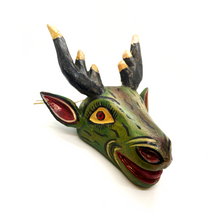 Load image into Gallery viewer, Handmade and Painted - Mexican Ceremonial Folk Mask - Fantastical Animals Art & Decor Mexico F Rudolfo El Loco