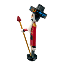 Load image into Gallery viewer, Mexican Handmade Paper Maché – Catrín Nutcracker Holiday Decor Nuevetón
