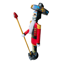 Load image into Gallery viewer, Mexican Handmade Paper Maché – Catrín Nutcracker Holiday Decor Nuevetón