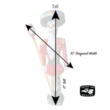 Load image into Gallery viewer, Mexican Handmade Paper Maché – Catrín Nutcracker Holiday Decor Nuevetón