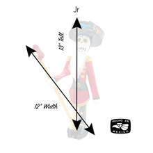 Load image into Gallery viewer, Mexican Handmade Paper Maché – Catrín Nutcracker Holiday Decor Nuevetón