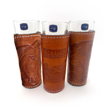 Load image into Gallery viewer, Handmade Mexican Leather Tequila Shot Glass (3-Pack)