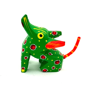 Handmade Mexican Mini Lucky Alebrijes Art & Decor Mexico Coyote A  