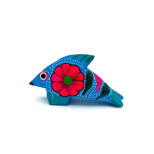 Handmade Mexican Mini Lucky Alebrijes Art & Decor Mexico Fish B  