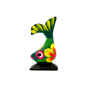 Handmade Mexican Mini Lucky Alebrijes Art & Decor Mexico Pez C  