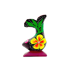 Handmade Mexican Mini Lucky Alebrijes Art & Decor Mexico Pez D  