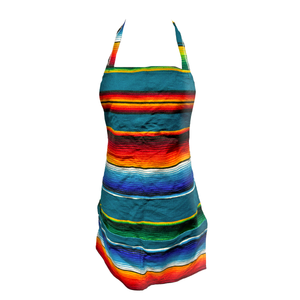 Mexican Serape Apron Apron Mariachi Los Muertos Serape Style - 1