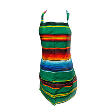 Load image into Gallery viewer, Mexican Serape Apron Apron Mariachi Los Muertos Serape Style - 2