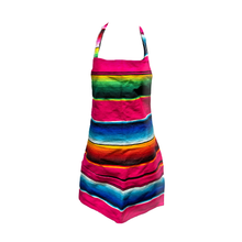 Load image into Gallery viewer, Mexican Serape Apron Apron Mariachi Los Muertos Serape Style - 6