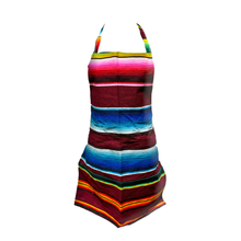 Load image into Gallery viewer, Mexican Serape Apron Apron Mariachi Los Muertos Serape Style - 11