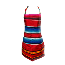 Load image into Gallery viewer, Mexican Serape Apron Apron Mariachi Los Muertos Serape Style - 12