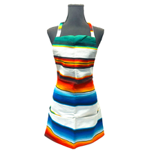 Load image into Gallery viewer, Mexican Serape Apron Apron Mariachi Los Muertos Serape Style - 26