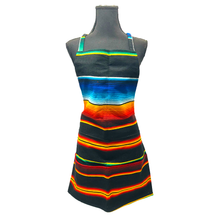Load image into Gallery viewer, Mexican Serape Apron Apron Mariachi Los Muertos Serape Style - 27