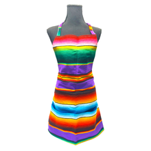 Load image into Gallery viewer, Mexican Serape Apron Apron Mariachi Los Muertos Serape Style - 30