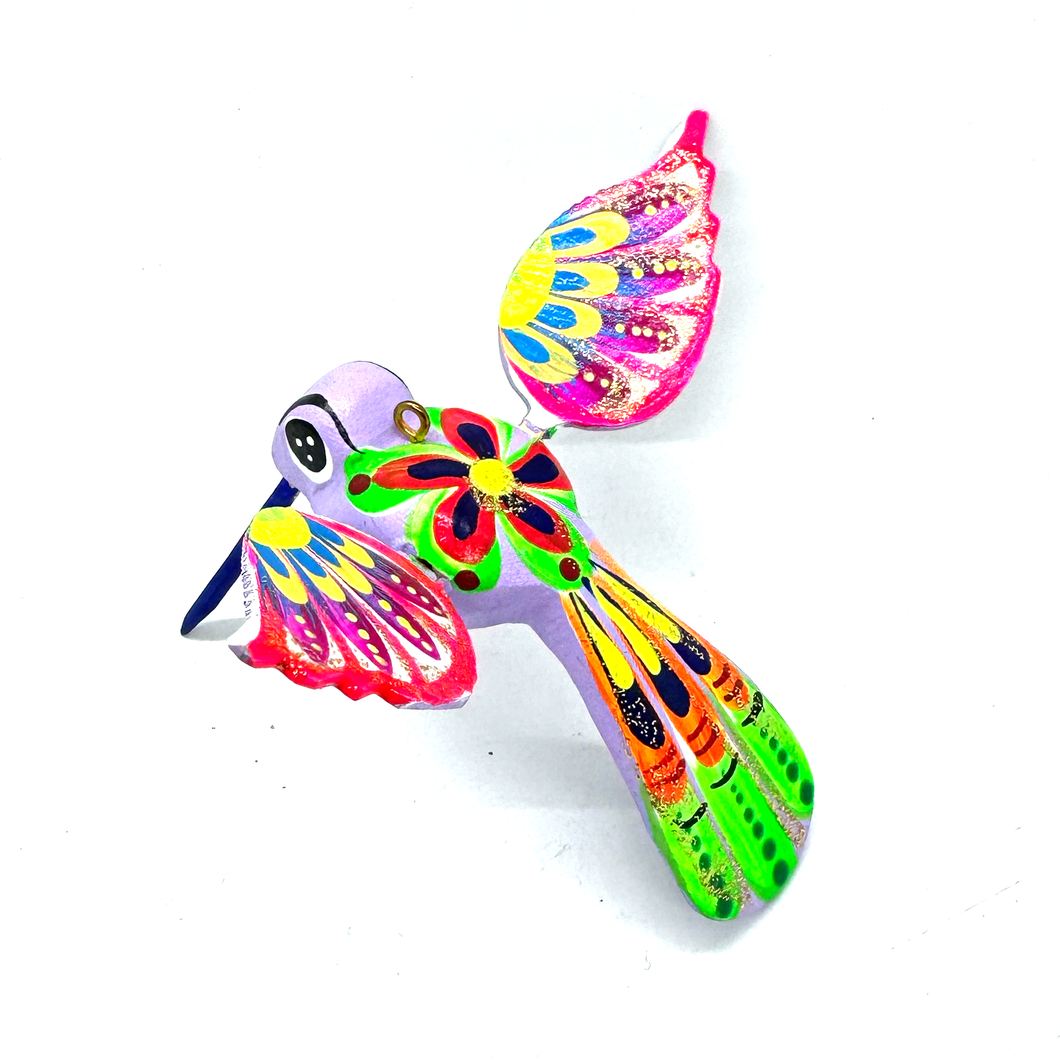 Mini Lucky Alebrijes - Colibri Hummingbird Art & Decor Mexico 1