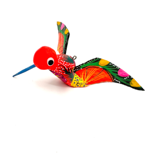 Mini Lucky Alebrijes - Colibri Hummingbird Art & Decor Mexico D  