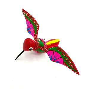 Mini Lucky Alebrijes - Colibri Hummingbird Art & Decor Mexico F  