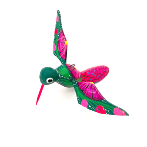 Mini Lucky Alebrijes - Colibri Hummingbird Art & Decor Mexico J  