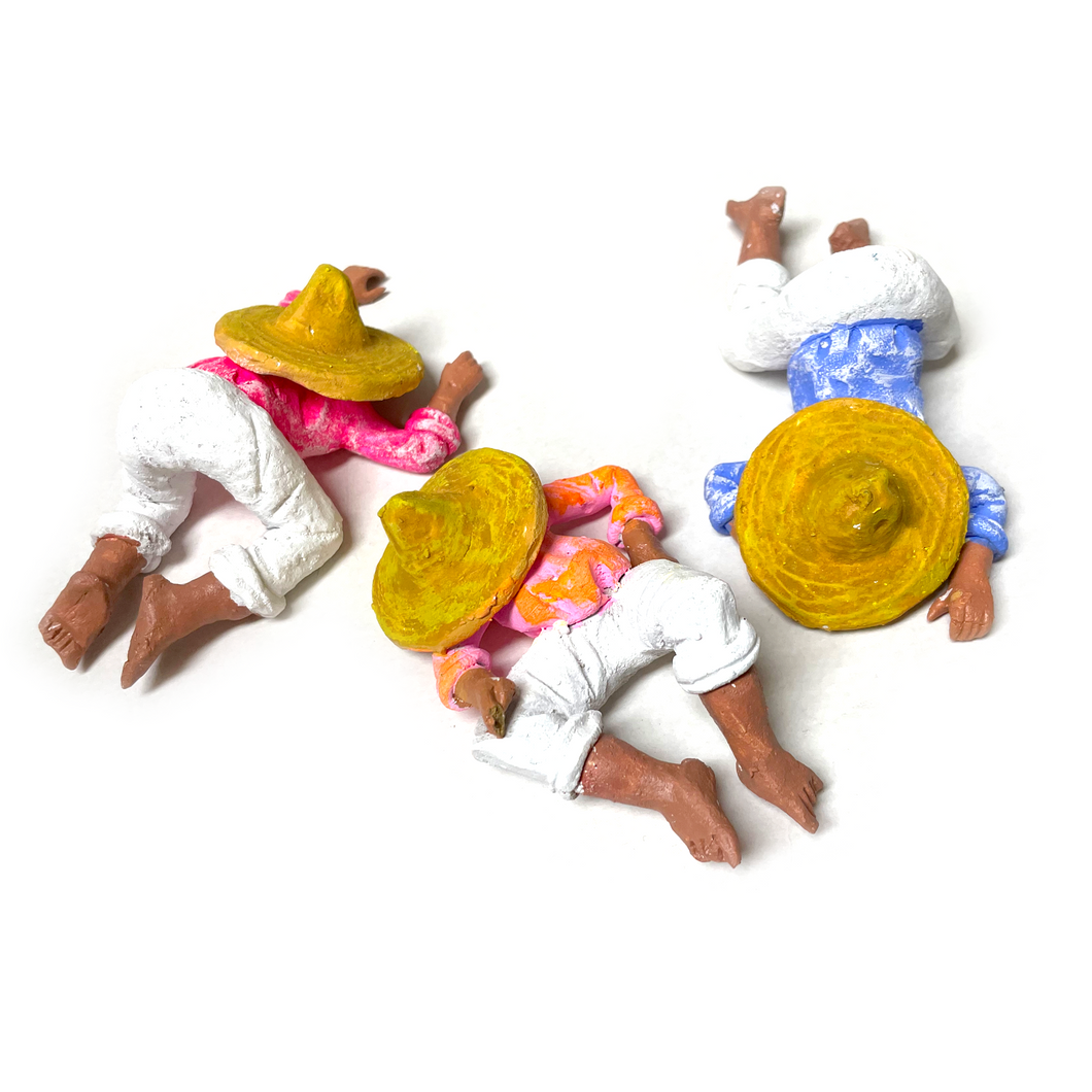 Handmade Clay Figurines - Los Hermanos Siesta