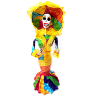 Mexican Handmade Paper Maché - La Calavera Catrina - Large Art & Decor Muertolandia.com 11  