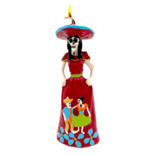 Load image into Gallery viewer, Mexican Handmade Candle - La Calavera Adelita Art &amp; Decor Muertolandia.com Falda 04  